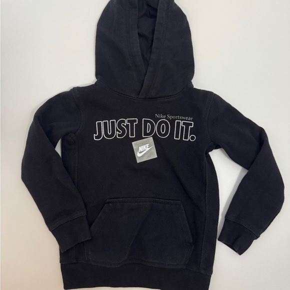 Nike Other - Nike Boys Logo Black Hoodie Size XS
